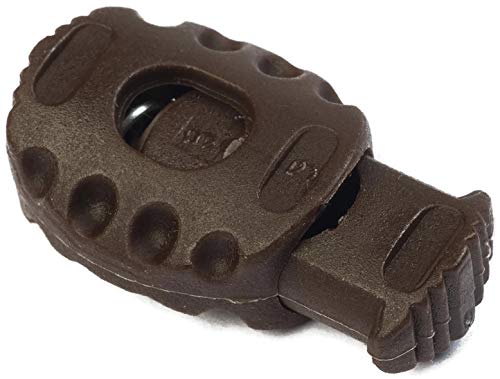 Jajasio 10 Kordelstopper 1 Loch bis 6mm Kordeldurchmesser #07 / Farbe: 11 – braun von Jajasio