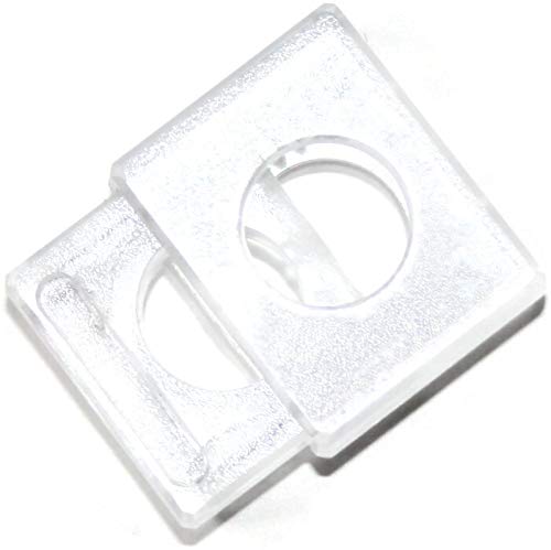 Jajasio 10 STK. Kordelstopper (1-Loch), bis 10mm Kordeldurchmesser #23 02 - transparent von Jajasio