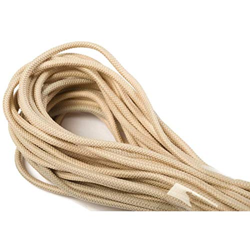 Jajasio 10 m Gummikordel 2,2mm, Elastische Kordel Auswahl aus 37 Farben Gummischnur Elastische Kordel/Farbe: 03 - beige von Jajasio