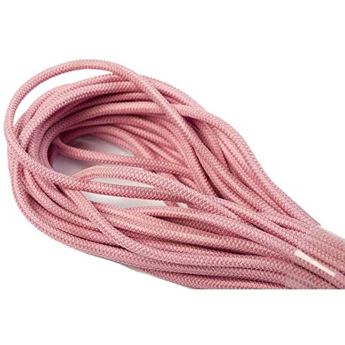 Jajasio 10 m Gummikordel 3mm, Elastische Kordel Auswahl aus 37 Farben Gummischnur Elastische Kordel/Farbe: 07 - rosa von Jajasio