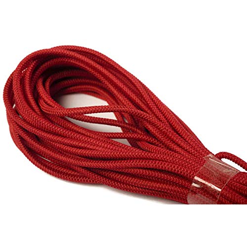 Jajasio 10 m Gummikordel 3mm, Elastische Kordel Auswahl aus 37 Farben Gummischnur Elastische Kordel/Farbe: 09 - rot von Jajasio