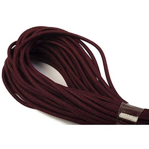 Jajasio 10 m Gummikordel 3mm, Elastische Kordel Auswahl aus 37 Farben Gummischnur Elastische Kordel/Farbe: 11 - dunkelrot von Jajasio