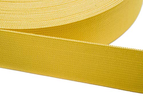 Jajasio 12 Meter Gummiband zum Nähen in 20 Farben elastische Band für Kleid Rock Hosen 03 - gelb 40mm Jajasio 12 Meter Gummiband zum Nähen in 20 Farben elastische Band für Kleid Rock Hosen 03 - gelb 40mm von Jajasio
