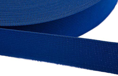 Jajasio 12 Meter Gummiband zum Nähen in 20 Farben elastische Band für Kleid Rock Hosen 12 - Royalblau 40mm von Jajasio