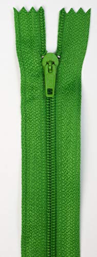 Jajasio 3 STK. Reißverschlüsse Nicht teilbar 3mm Spirale in 39 Farben grasgrün 40cm Nicht teilbarer Reißverschluss von Jajasio