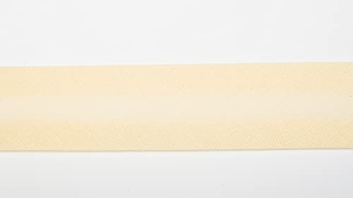 Jajasio Baumwoll Schrägband 19mm breit in 24 Farben, Einfassband Baumwolle Nahtband 02 ? Vanilla Jajasio Baumwoll Schrägband 19mm breit in 24 Farben, Einfassband Baumwolle Nahtband 02 ? Vanilla von Jajasio