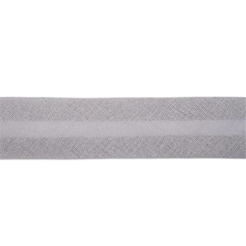 Jajasio Baumwoll Schrägband 19mm breit in 24 Farben, Einfassband Baumwolle Nahtband 22 ? grau von Jajasio