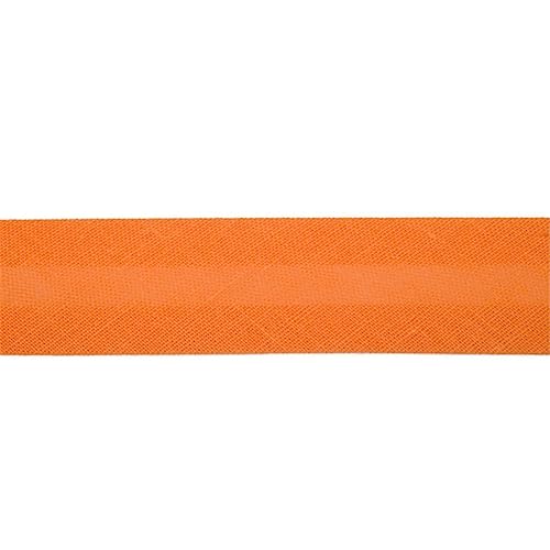 Jajasio Baumwoll Schrägband 25mm breit in 40 Farben, Einfassband Baumwolle Nahtband/Farbe: 10 - orange von Jajasio