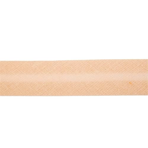 Jajasio Baumwoll Schrägband 25mm breit in 40 Farben, Einfassband Baumwolle Nahtband/Farbe: 15 - lachs von Jajasio