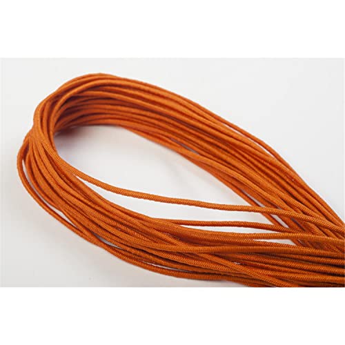 Jajasio Elastische Kordeln/Hutgummi 1,5 mm dick in 19 Farben 05 / orange 10 m von Jajasio
