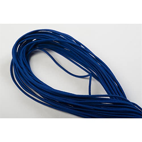 Jajasio Elastische Kordeln/Hutgummi 1,5 mm dick in 19 Farben 14 / Royalblau 100 m von Jajasio
