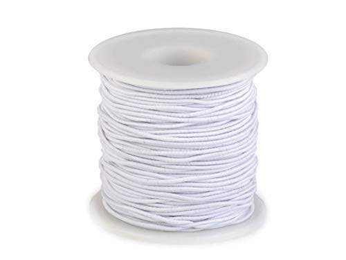 Jajasio Elastische Kordeln/Hutgummi 1mm dick Weiss Perlenschnur 10 Meter Jajasio Elastische Kordeln/Hutgummi 1mm dick Weiss Perlenschnur 10 Meter von Jajasio