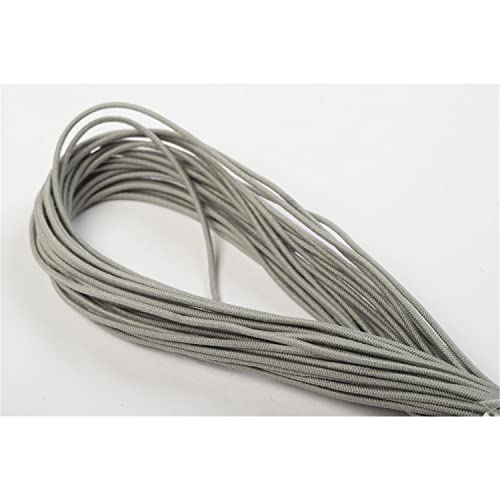 Jajasio Elastische Kordeln/Hutgummi 1mm dick in 19 Farben 16 / hellgrau 10 m von Jajasio