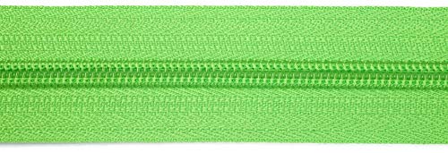 Jajasio Endlosreißverschluss mit Zipper 3mm (Nonlock), 5 Meter, Reißverschluss endlos Auswahl aus 40 Farben/Farbe: 81 – erbsengrün von Jajasio