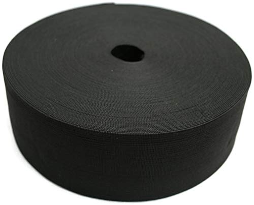 Jajasio Gummiband schwarz 60mm 12 Meter, Elastisches Band für Nähen von Jajasio