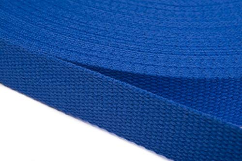 Jajasio Gurtband Baumwolle 20mm Breit, Baumwollgurtband Taschengurtband 12 - Royalblau 12 Meter von Jajasio