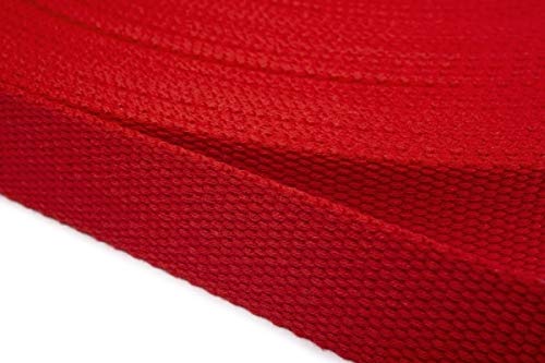Jajasio Gurtband Baumwolle 25mm Breit, Baumwollgurtband Taschengurtband 09 - hochrot 6 Meter Jajasio Gurtband Baumwolle 25mm Breit, Baumwollgurtband Taschengurtband 09 - hochrot 6 Meter von Jajasio
