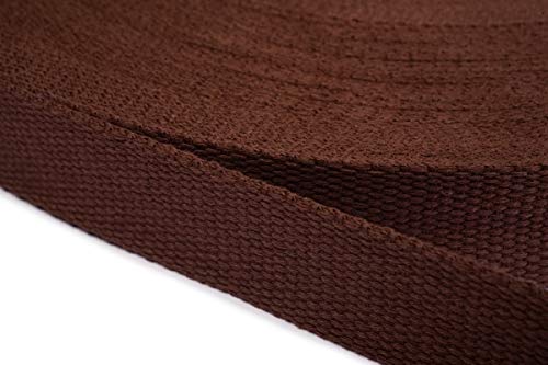 Jajasio Gurtband Baumwolle 30mm Breit, Baumwollgurtband Taschengurtband 04 - braun 12 Meter Jajasio Gurtband Baumwolle 30mm Breit, Baumwollgurtband Taschengurtband 04 - braun 12 Meter von Jajasio