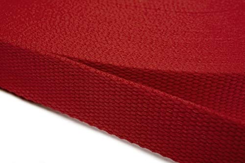 Jajasio Gurtband Baumwolle 30mm Breit, Baumwollgurtband Taschengurtband 10 - rot 6 Meter Jajasio Gurtband Baumwolle 30mm Breit, Baumwollgurtband Taschengurtband 10 - rot 6 Meter von Jajasio