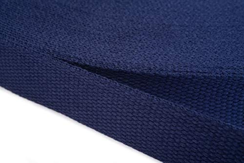 Jajasio Gurtband Baumwolle 50mm Breit, Baumwollgurtband Taschengurtband 13 - dunkelblau 6 Meter von Jajasio