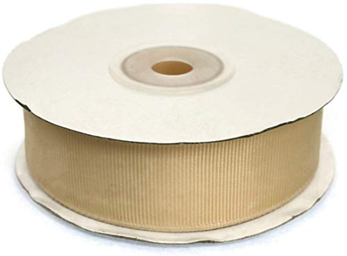 Jajasio Hochwertiges Ripsband 15mm breit, 20 Meter Rolle, Farbe: beige #03 von Jajasio