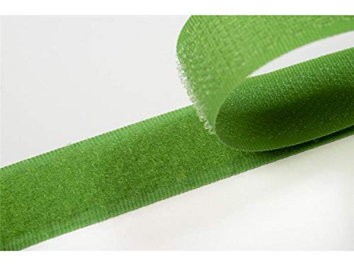 Jajasio Klettband bunt zum Nähen zum aufnähen, 20 mm, maigrün #29 4 Meter Flausch und Haken von Jajasio