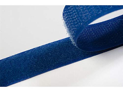 Jajasio Klettband bunt zum Nähen zum aufnähen, 38 mm, Royalblau #06 4 Meter Flausch und Haken von Jajasio