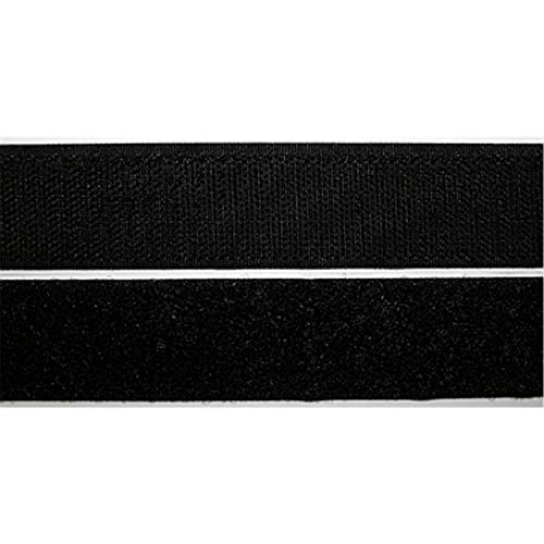 Jajasio Klettband selbstklebend Extra Stark, 25mm, schwarz #12 10 Meter, selbstklebendes Klettband von Jajasio