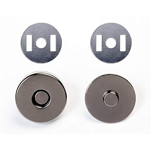 Jajasio Magnetknöpfe für Taschen, 18mm Magnetverschluss rund #05 schwarz 10 Stück, Taschenverschlus ohne Annähen Jajasio Magnetknöpfe für Taschen, 18mm Magnetverschluss rund #05 schwarz 10 Stück, Taschenverschlus ohne Annähen von Jajasio