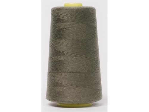 Jajasio Overlockgarn 50/2 in 200 Farben 5000 Yards (4570 Meter) - Beige/Grau - 685 Nähgarn für Overlock-Nähmaschinen von Jajasio