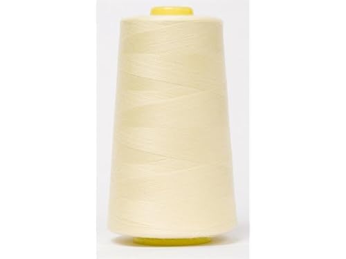 Jajasio Overlockgarn 50/2 in 200 Farben 5000 Yards (4570 Meter) - Creme/Gelb/Orange - 506 Nähgarn für Overlock-Nähmaschinen von Jajasio