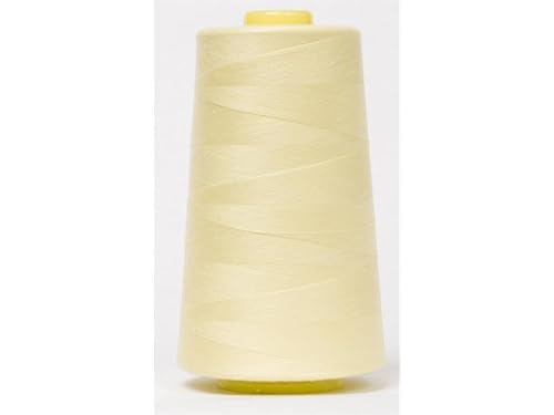 Jajasio Overlockgarn 50/2 in 200 Farben 5000 Yards (4570 Meter) - Creme/Gelb/Orange - 510 Nähgarn für Overlock-Nähmaschinen von Jajasio