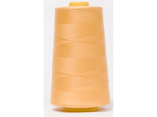 Jajasio Overlockgarn 50/2 in 200 Farben 5000 Yards (4570 Meter) - Creme/Gelb/Orange - 515 Nähgarn für Overlock-Nähmaschinen von Jajasio