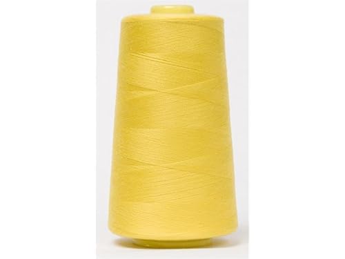 Jajasio Overlockgarn 50/2 in 200 Farben 5000 Yards (4570 Meter) - Creme/Gelb/Orange - 516 Nähgarn für Overlock-Nähmaschinen von Jajasio