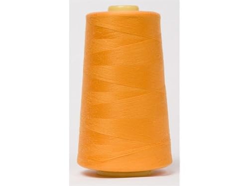 Jajasio Overlockgarn 50/2 in 200 Farben 5000 Yards (4570 Meter) - Creme/Gelb/Orange - 520 Nähgarn für Overlock-Nähmaschinen von Jajasio