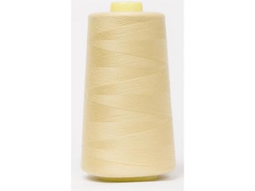 Jajasio Overlockgarn 50/2 in 200 Farben 5000 Yards (4570 Meter) - Creme/Gelb/Orange - 529 Nähgarn für Overlock-Nähmaschinen von Jajasio
