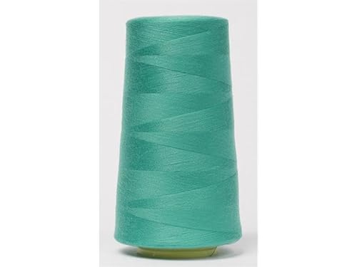 Jajasio Overlockgarn 50/2 in 200 Farben 5000 Yards (4570 Meter) - Türkis/Marine -609 Nähgarn für Overlock-Nähmaschinen von Jajasio
