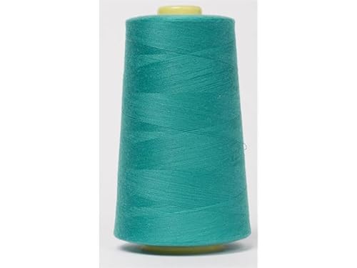 Jajasio Overlockgarn 50/2 in 200 Farben 5000 Yards (4570 Meter) - Türkis/Marine -610 Nähgarn für Overlock-Nähmaschinen von Jajasio