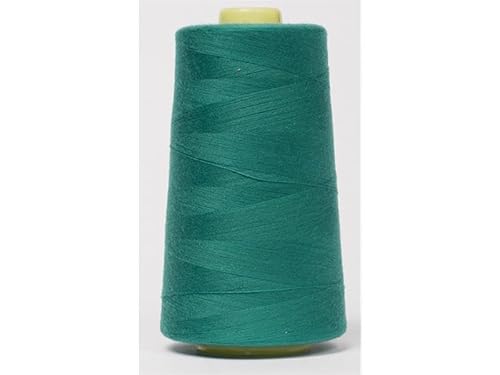 Jajasio Overlockgarn 50/2 in 200 Farben 5000 Yards (4570 Meter) - Türkis/Marine -611 Nähgarn für Overlock-Nähmaschinen von Jajasio