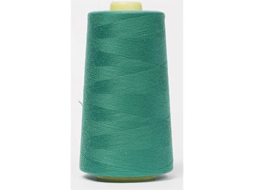 Jajasio Overlockgarn 50/2 in 200 Farben 5000 Yards (4570 Meter) - Türkis/Marine -614 Nähgarn für Overlock-Nähmaschinen von Jajasio