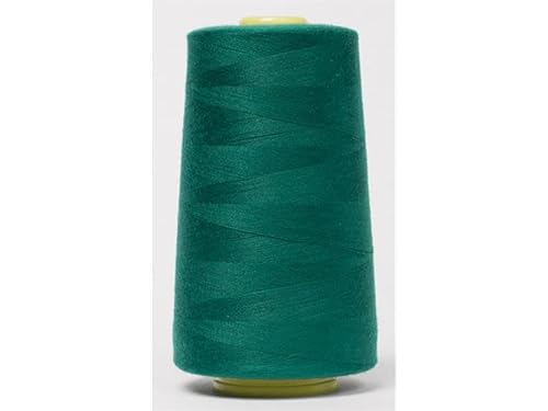 Jajasio Overlockgarn 50/2 in 200 Farben 5000 Yards (4570 Meter) - Türkis/Marine -615 Nähgarn für Overlock-Nähmaschinen von Jajasio
