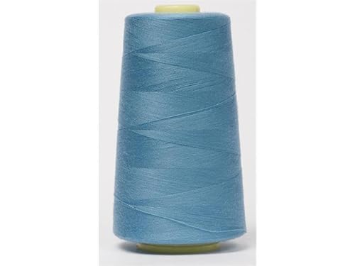 Jajasio Overlockgarn 50/2 in 200 Farben 5000 Yards (4570 Meter) - Türkis/Marine -821 Nähgarn für Overlock-Nähmaschinen von Jajasio