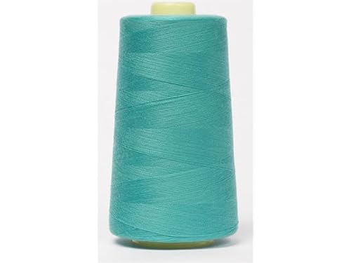Jajasio Overlockgarn 50/2 in 200 Farben 5000 Yards (4570 Meter) - Türkis/Marine -833 Nähgarn für Overlock-Nähmaschinen von Jajasio