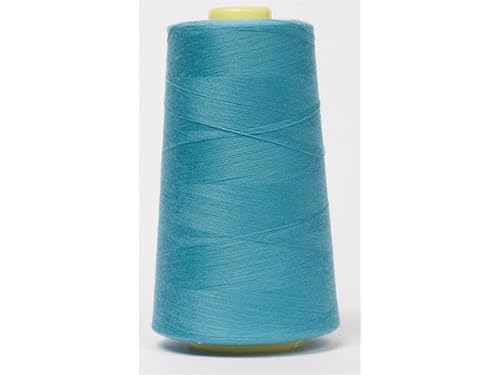 Jajasio Overlockgarn 50/2 in 200 Farben 5000 Yards (4570 Meter) - Türkis/Marine -836 Nähgarn für Overlock-Nähmaschinen von Jajasio