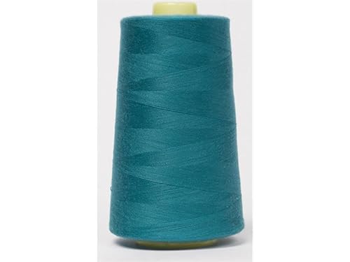 Jajasio Overlockgarn 50/2 in 200 Farben 5000 Yards (4570 Meter) - Türkis/Marine -838 Nähgarn für Overlock-Nähmaschinen von Jajasio