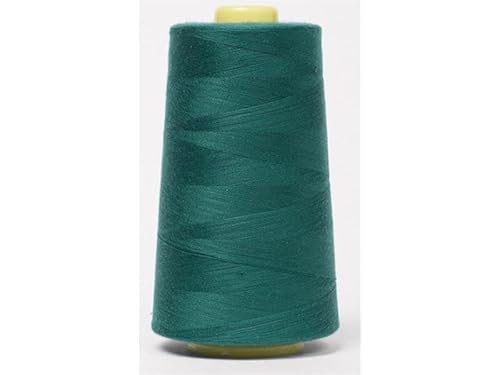 Jajasio Overlockgarn 50/2 in 200 Farben 5000 Yards (4570 Meter) - Türkis/Marine -840 Nähgarn für Overlock-Nähmaschinen von Jajasio