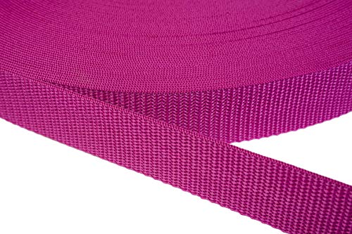 Jajasio PP Gurtband 15mm breit aus Polypropylen, 1.2mm Stark in 41 Farben 17 - Dunkles Magenta 12 Meter Jajasio PP Gurtband 15mm breit aus Polypropylen, 1.2mm Stark in 41 Farben 17 - Dunkles Magenta 12 Meter von Jajasio