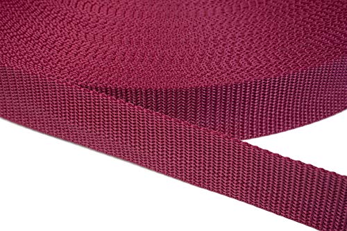 PP Gurtband 20mm breit aus Polypropylen, 1.2mm Stark in 41 Farben 21 - dunkelrot 6 Meter PP Gurtband 20mm breit aus Polypropylen, 1.2mm Stark in 41 Farben 21 - dunkelrot 6 Meter von Jajasio