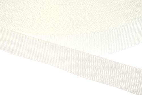 Jajasio PP Gurtband 25mm breit aus Polypropylen, 1.2mm Stark in 41 Farben 01 - Weiss 12 Meter Jajasio PP Gurtband 25mm breit aus Polypropylen, 1.2mm Stark in 41 Farben 01 - Weiss 12 Meter von Jajasio