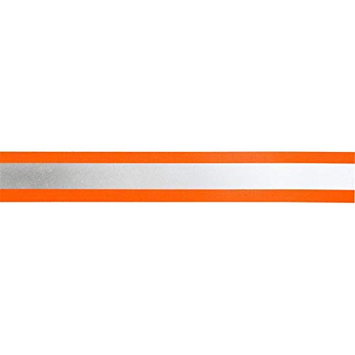 Jajasio Reflektorband Elastisch 5m Orange 30mm breit, Gummiband Reflektierend, Gummiband Reflektierend von Jajasio